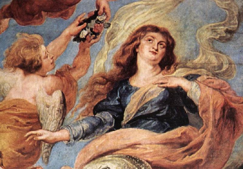RUBENS, Pieter Pauwel Assumption of the Virgin (detail) Spain oil painting art